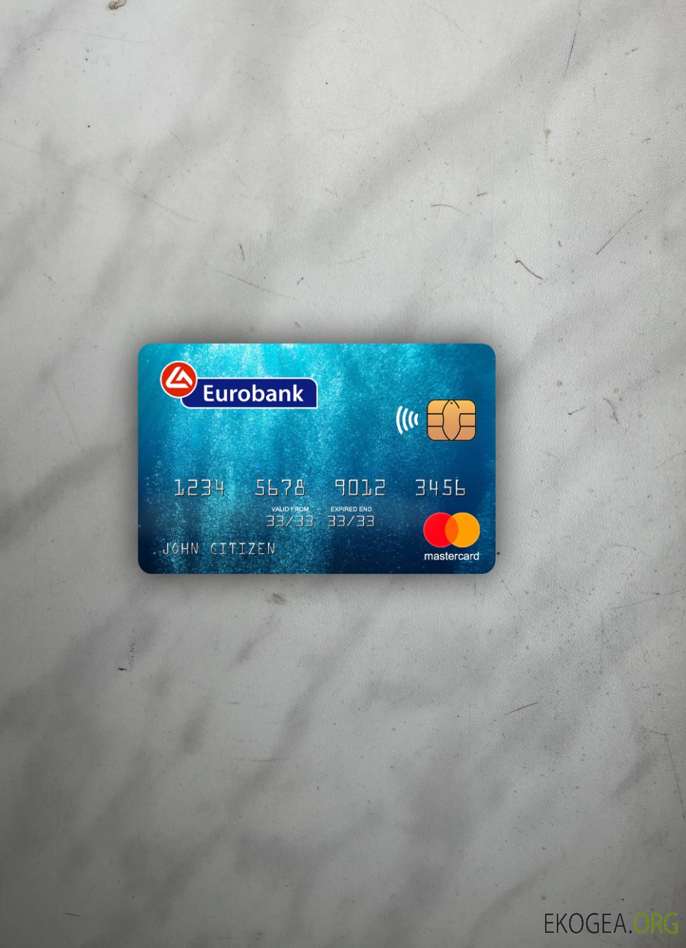 Grèce Eurobank ergasias mastercard photolook recto